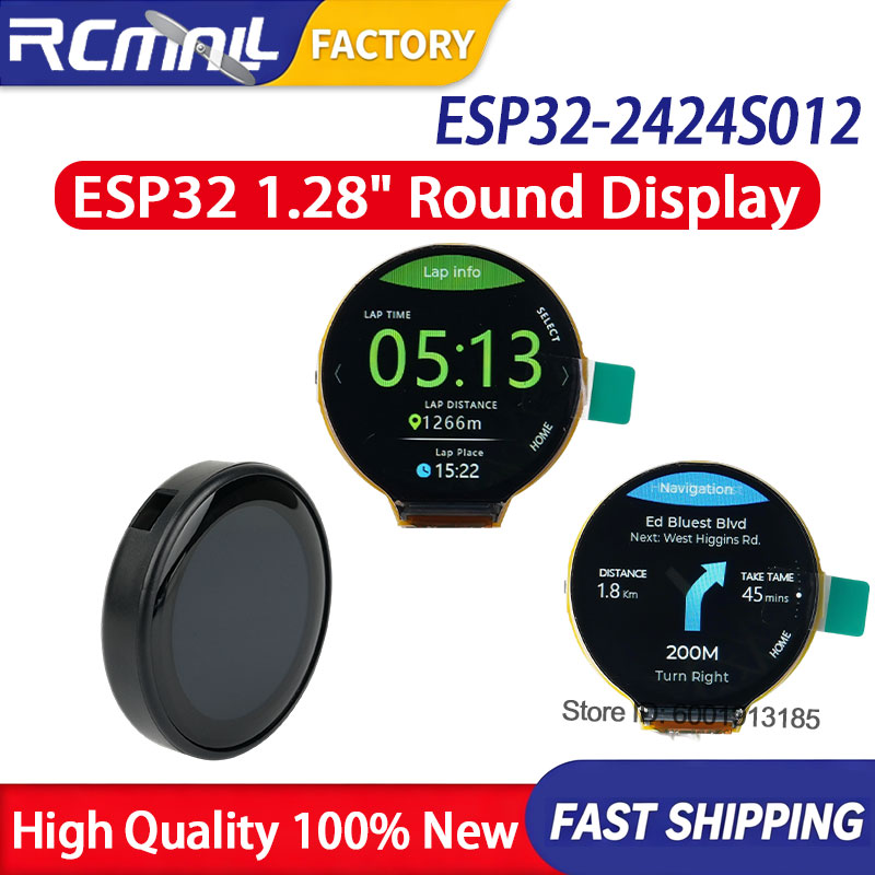 Home Automation With Arduino - ESP32-2424S012C-I 1.28 Inch Round Smart LCD