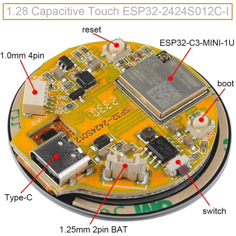 ESP32-2424S012C-I 1.28 Inch Ro - Home Automation With Arduino review and price